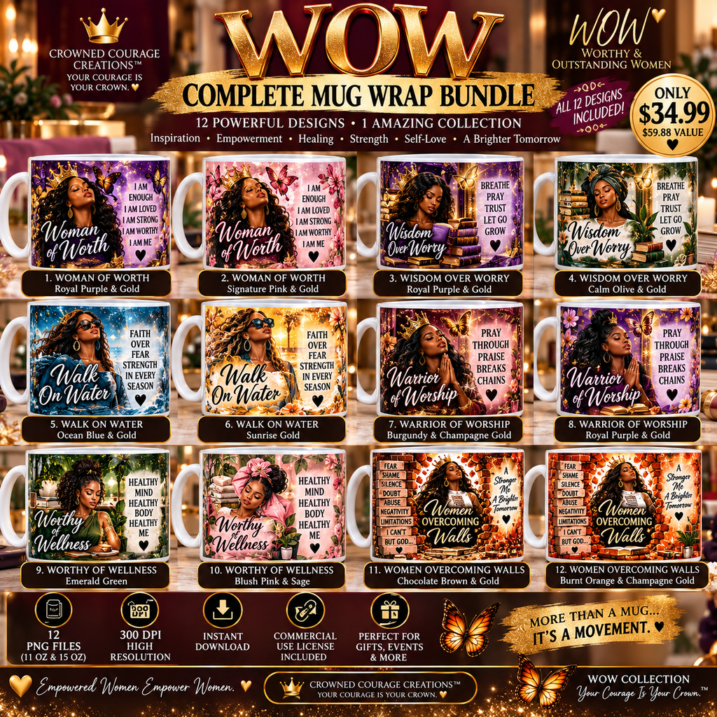 WOW Complete 12-Design Mug Wrap Bundle | Digital Download