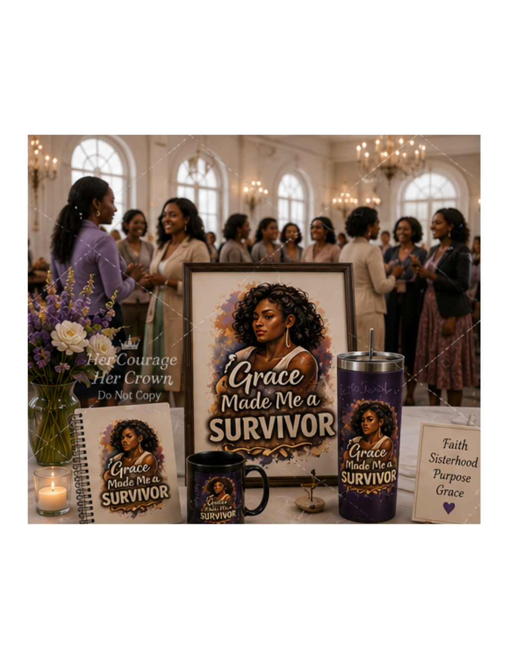 Grace Made Me a Survivor Digital Print | Survivor Strong Collection
