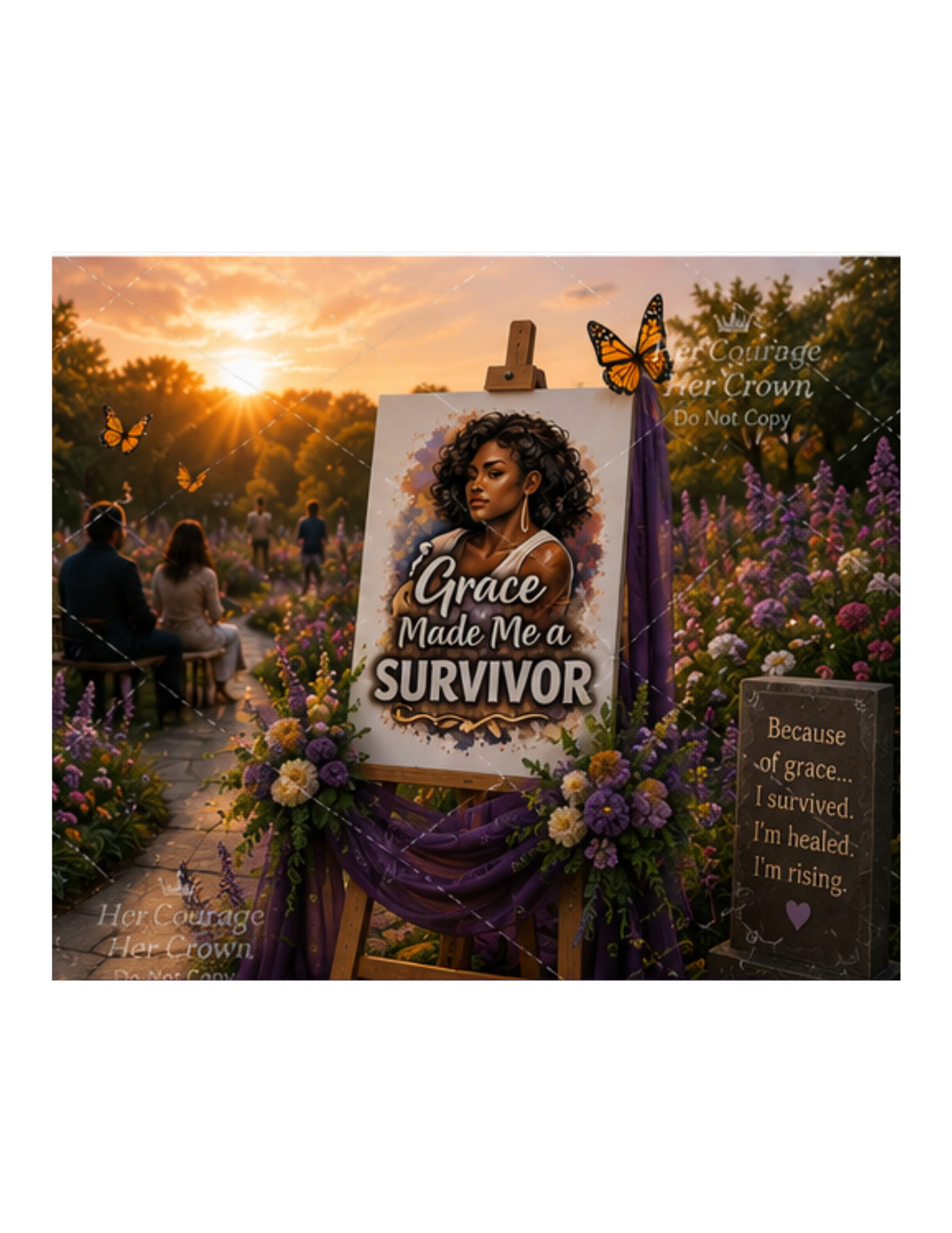 Grace Made Me a Survivor Digital Print | Survivor Strong Collection