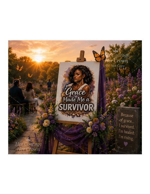 Grace Made Me a Survivor Digital Print | Survivor Strong Collection