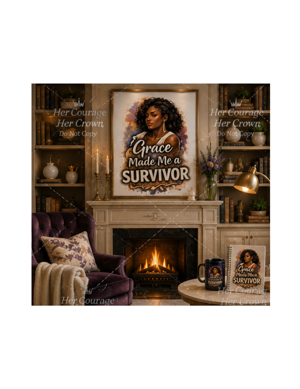 Grace Made Me a Survivor Digital Print | Survivor Strong Collection