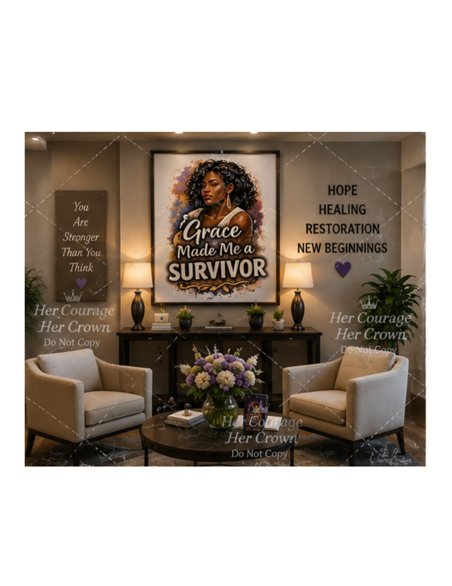 Grace Made Me a Survivor Digital Print | Survivor Strong Collection