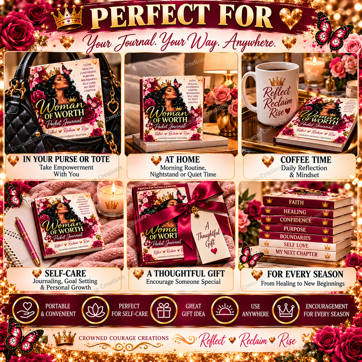 Woman of Worth Pocket Journal | Printable Mini Journal | Digital Download