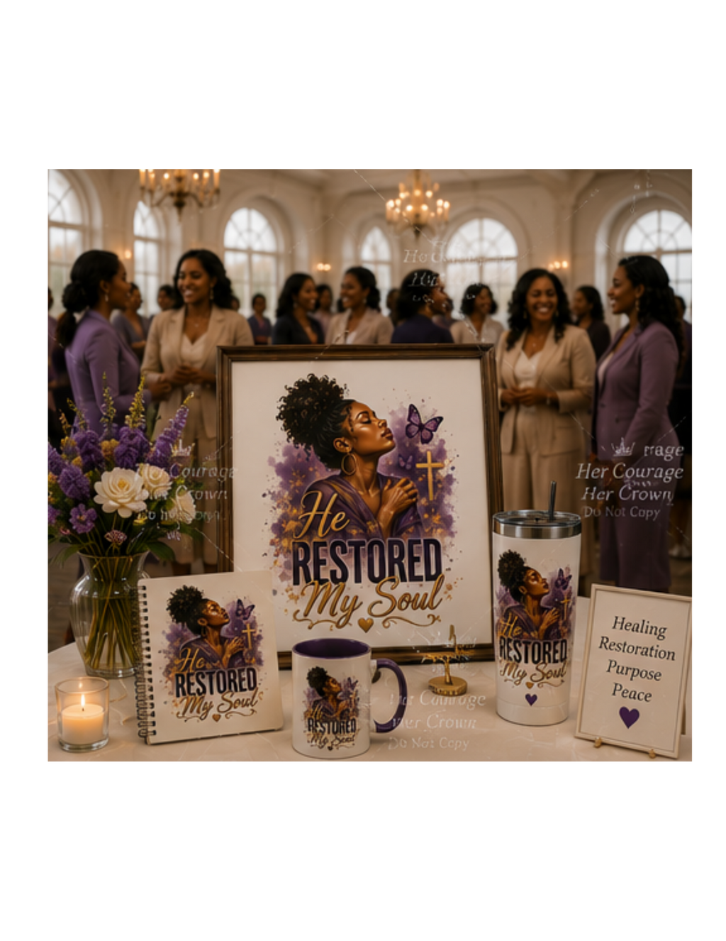 He Restored My Soul Digital Print | Survivor Strong Collection