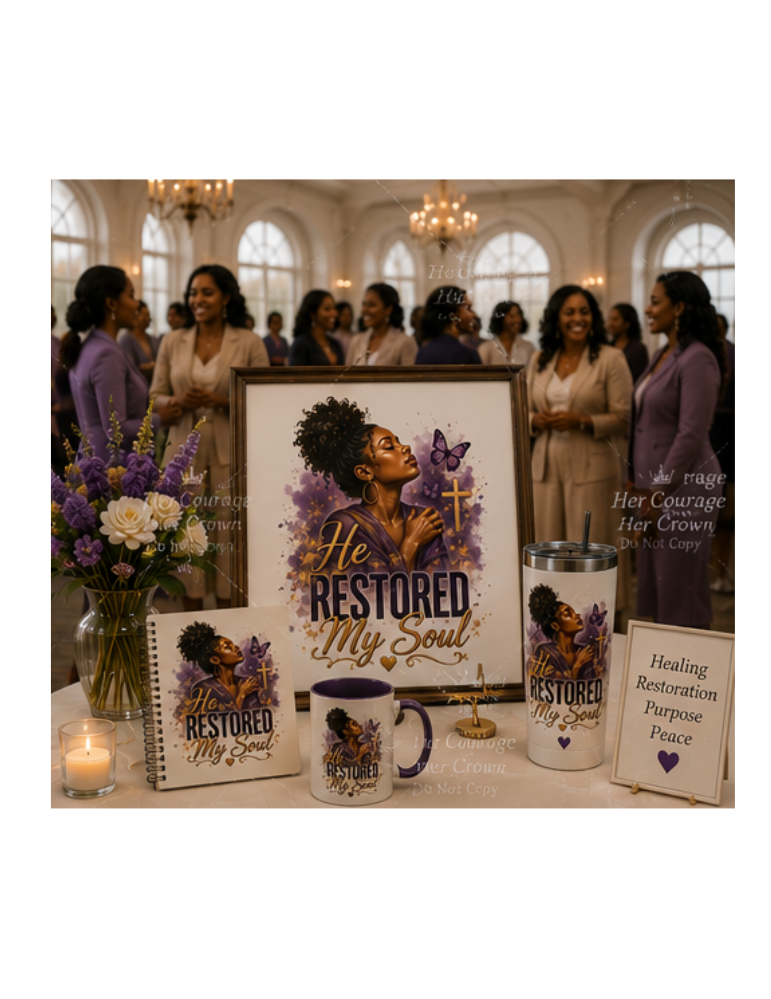 He Restored My Soul Digital Print | Survivor Strong Collection