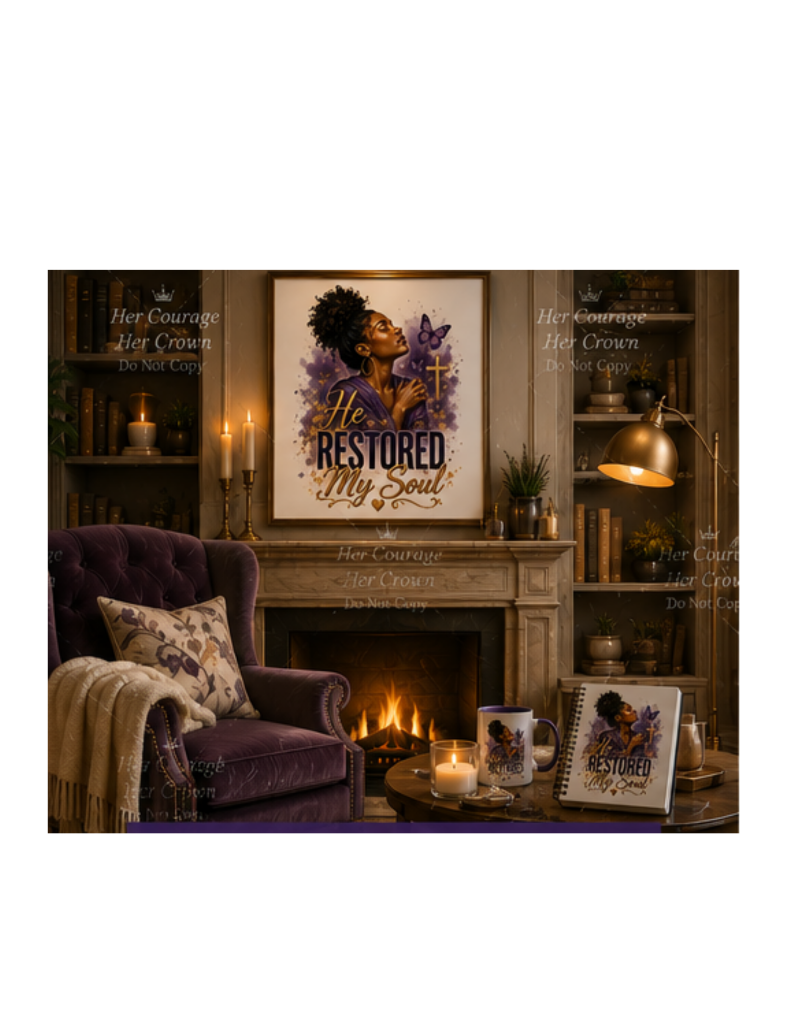 He Restored My Soul Digital Print | Survivor Strong Collection