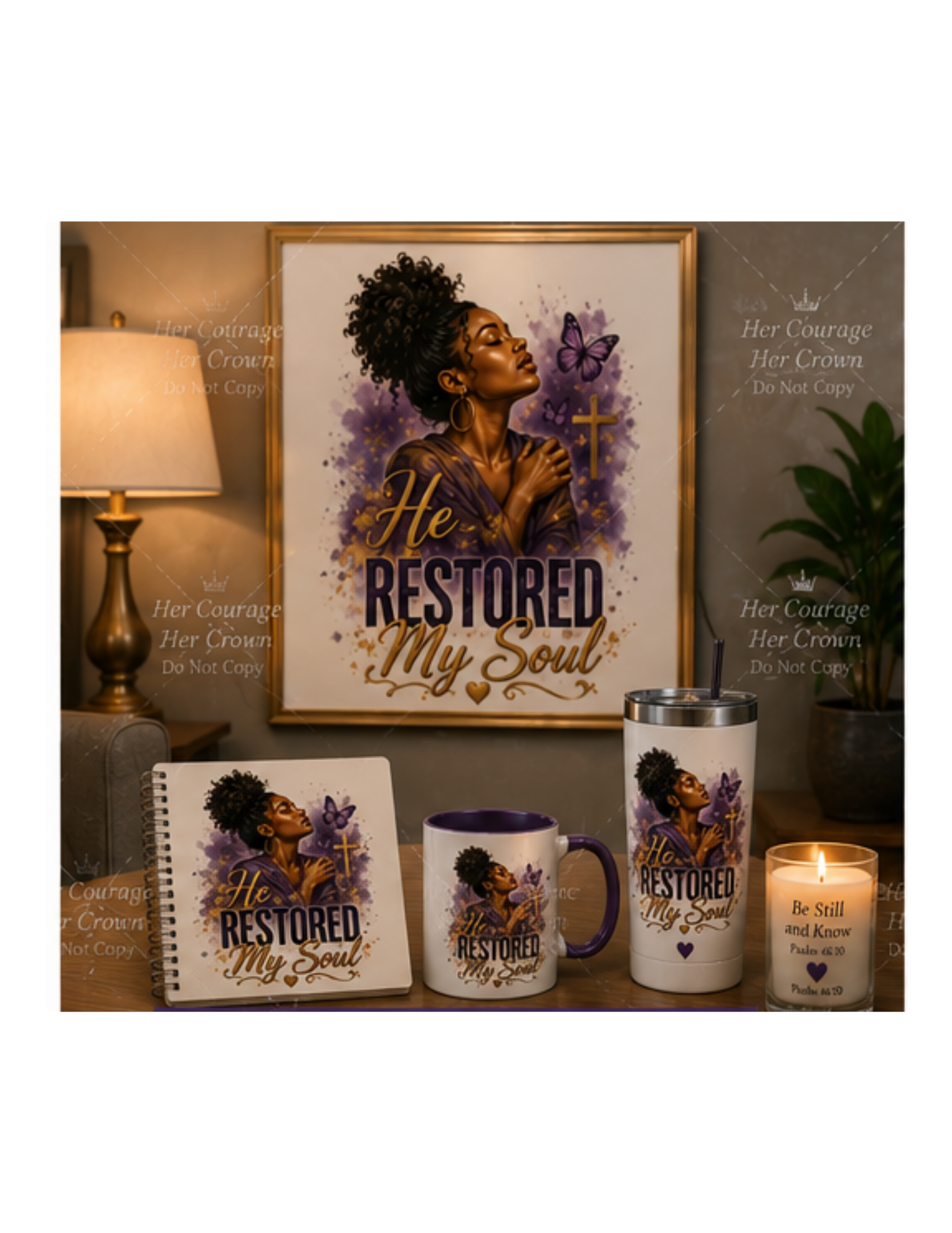 He Restored My Soul Digital Print | Survivor Strong Collection