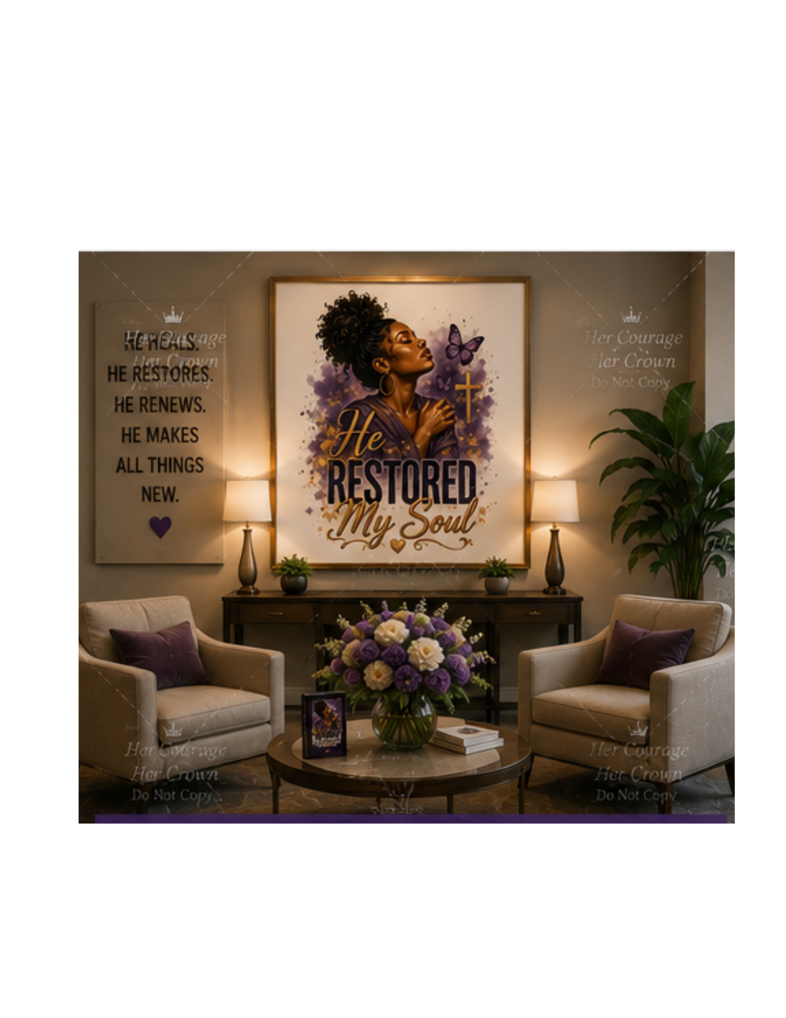 He Restored My Soul Digital Print | Survivor Strong Collection