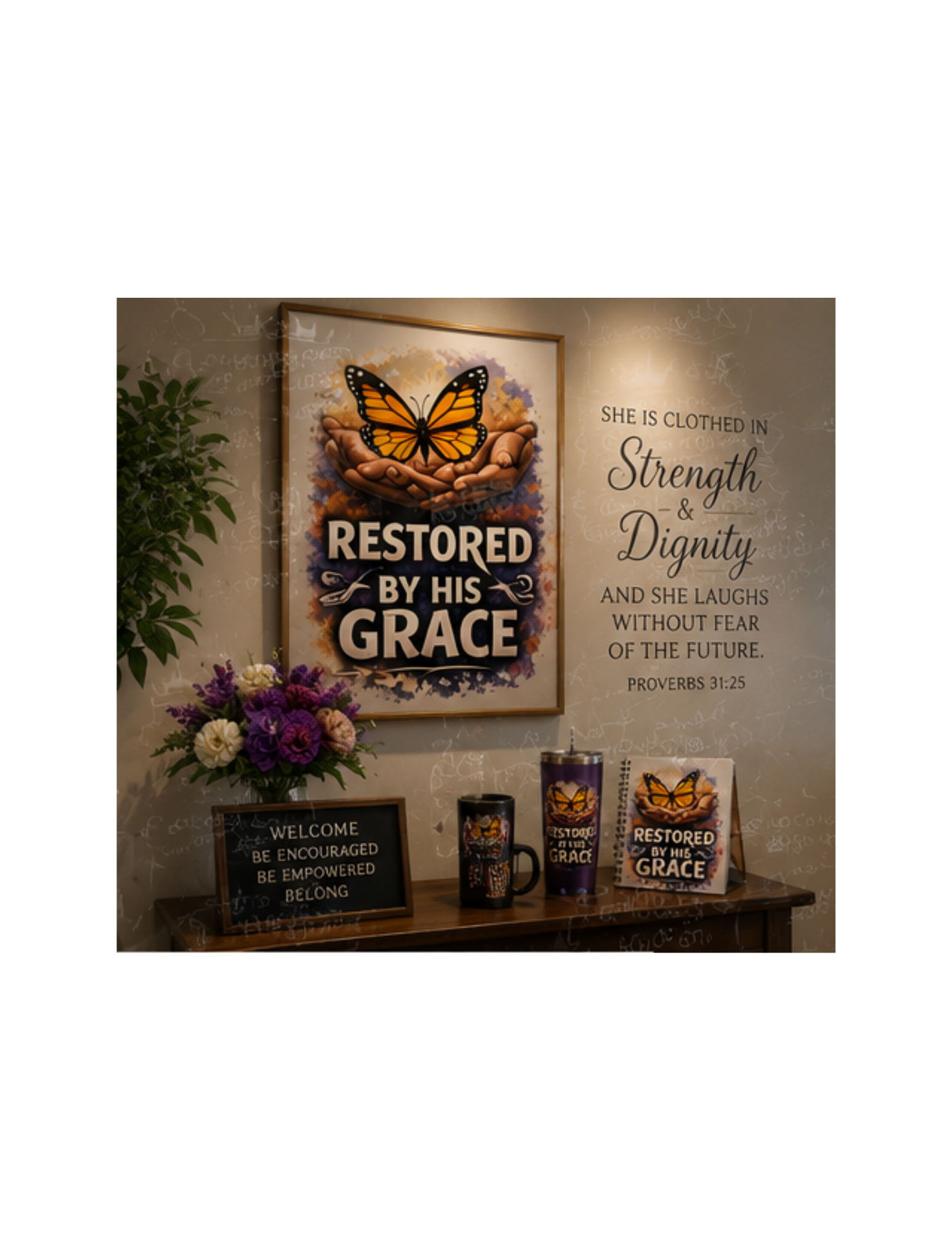Restored By His Grace Digital Print | Survivor Strong Collection