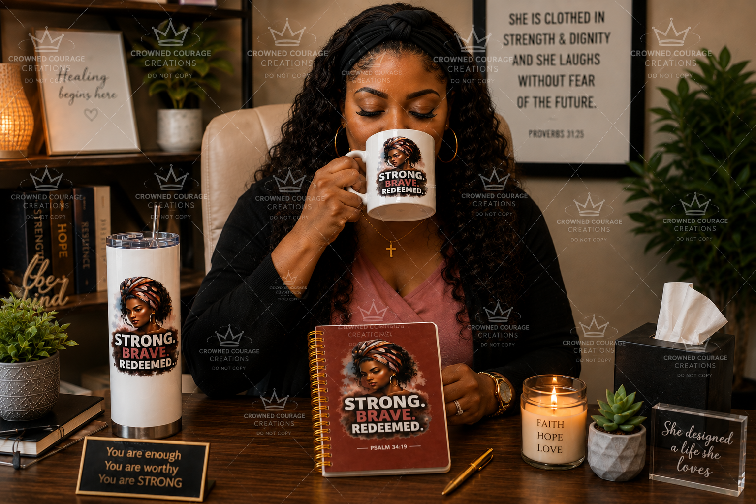 Strong. Brave. Redeemed. Digital Print