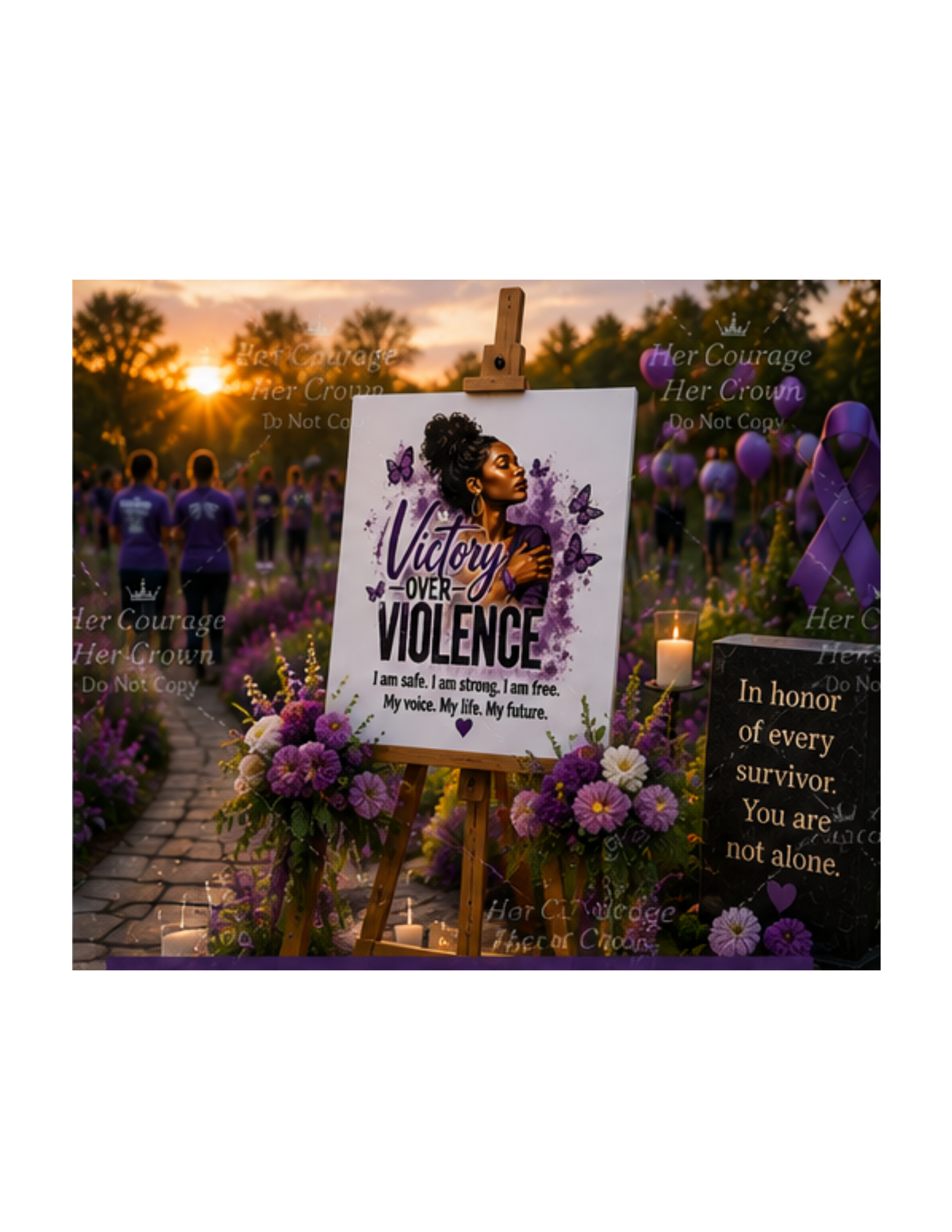 Victory Over Violence Digital Print | Survivor Strong Collection
