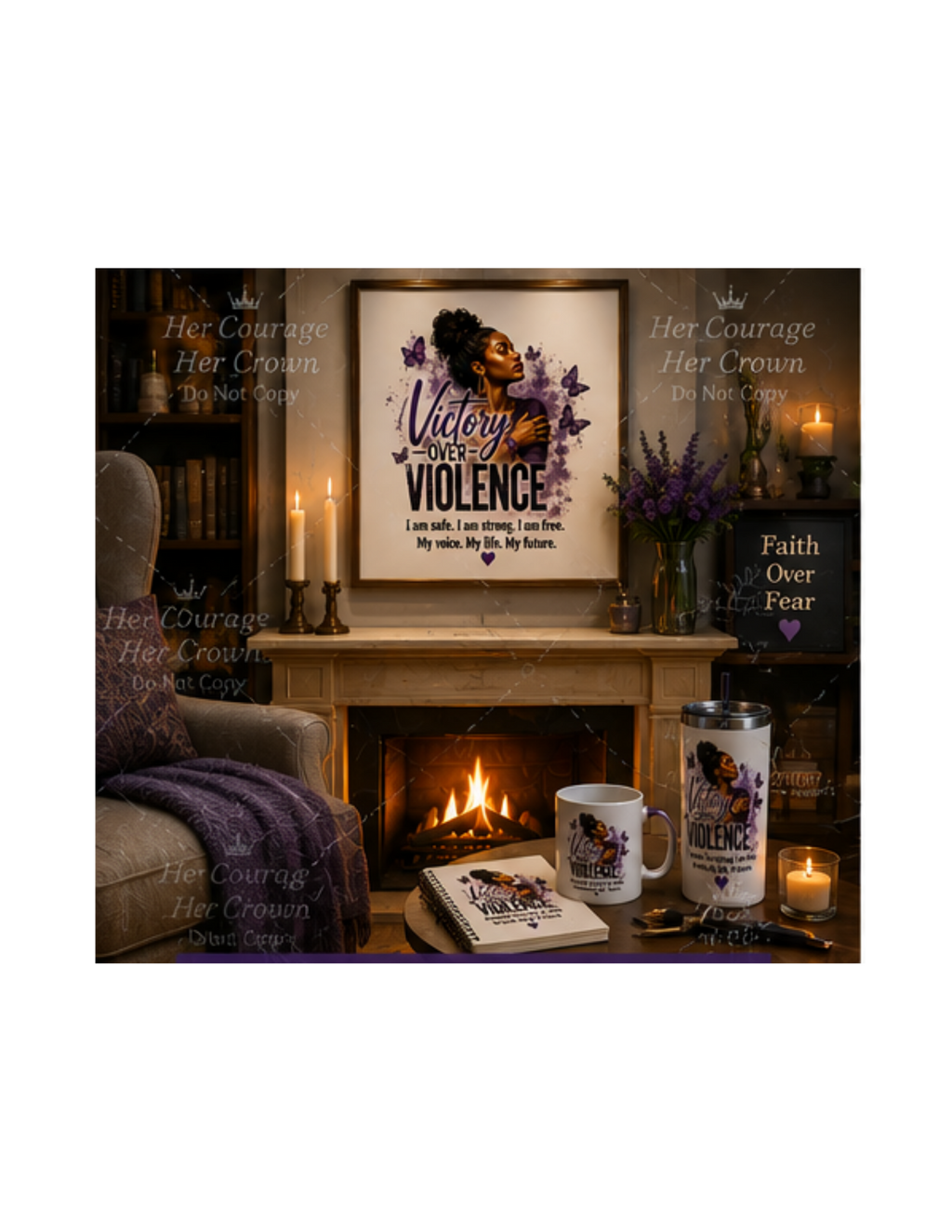 Victory Over Violence Digital Print | Survivor Strong Collection