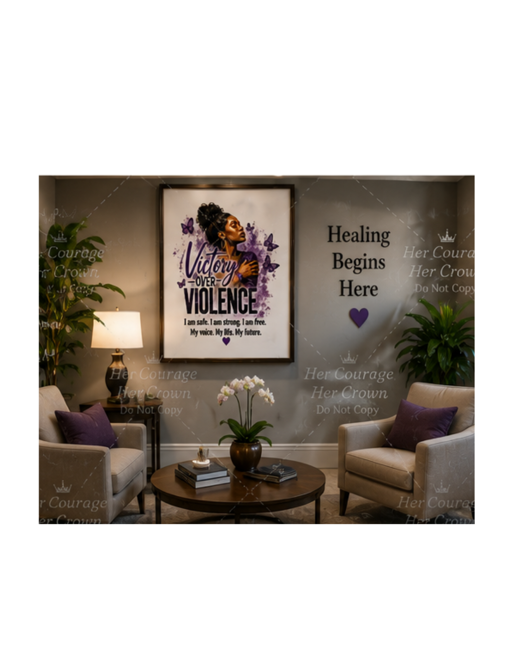 Victory Over Violence Digital Print | Survivor Strong Collection