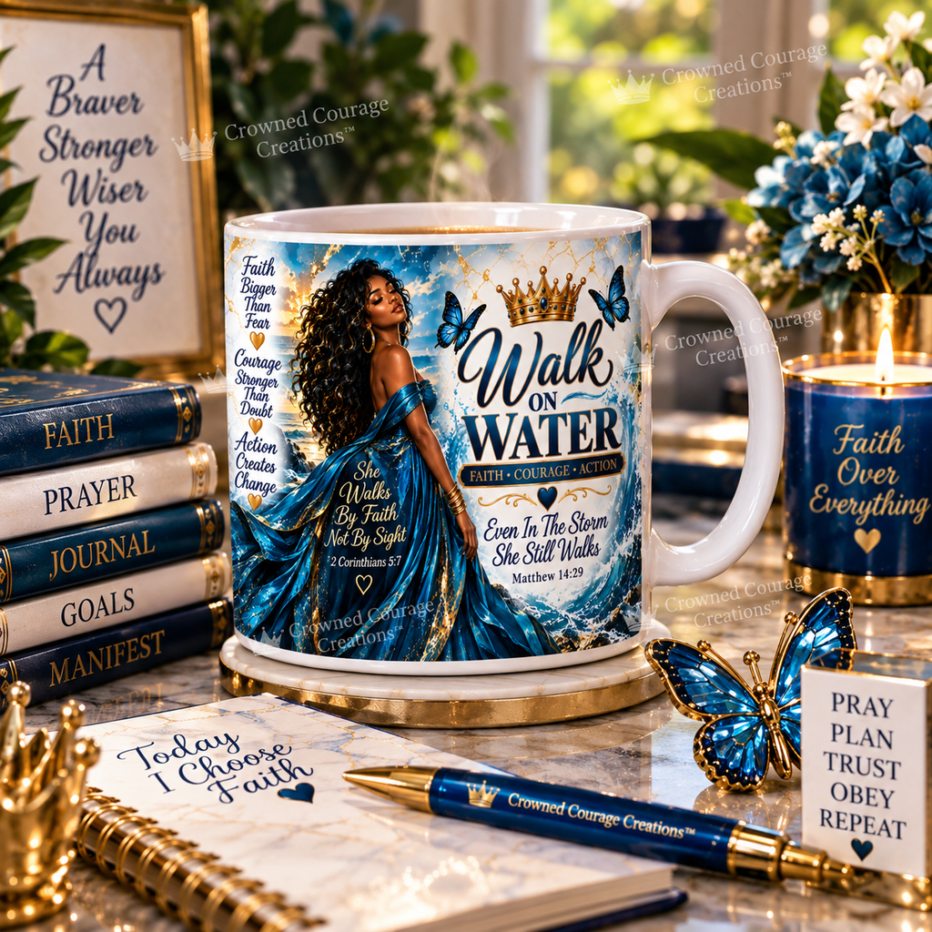 Walk On Water – Ocean Blue Mug Wrap | Digital Download