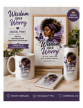 Wisdom Over Worry Digital Print