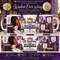 Wisdom Over Worry – Royal Purple Mug Wrap | Digital Download